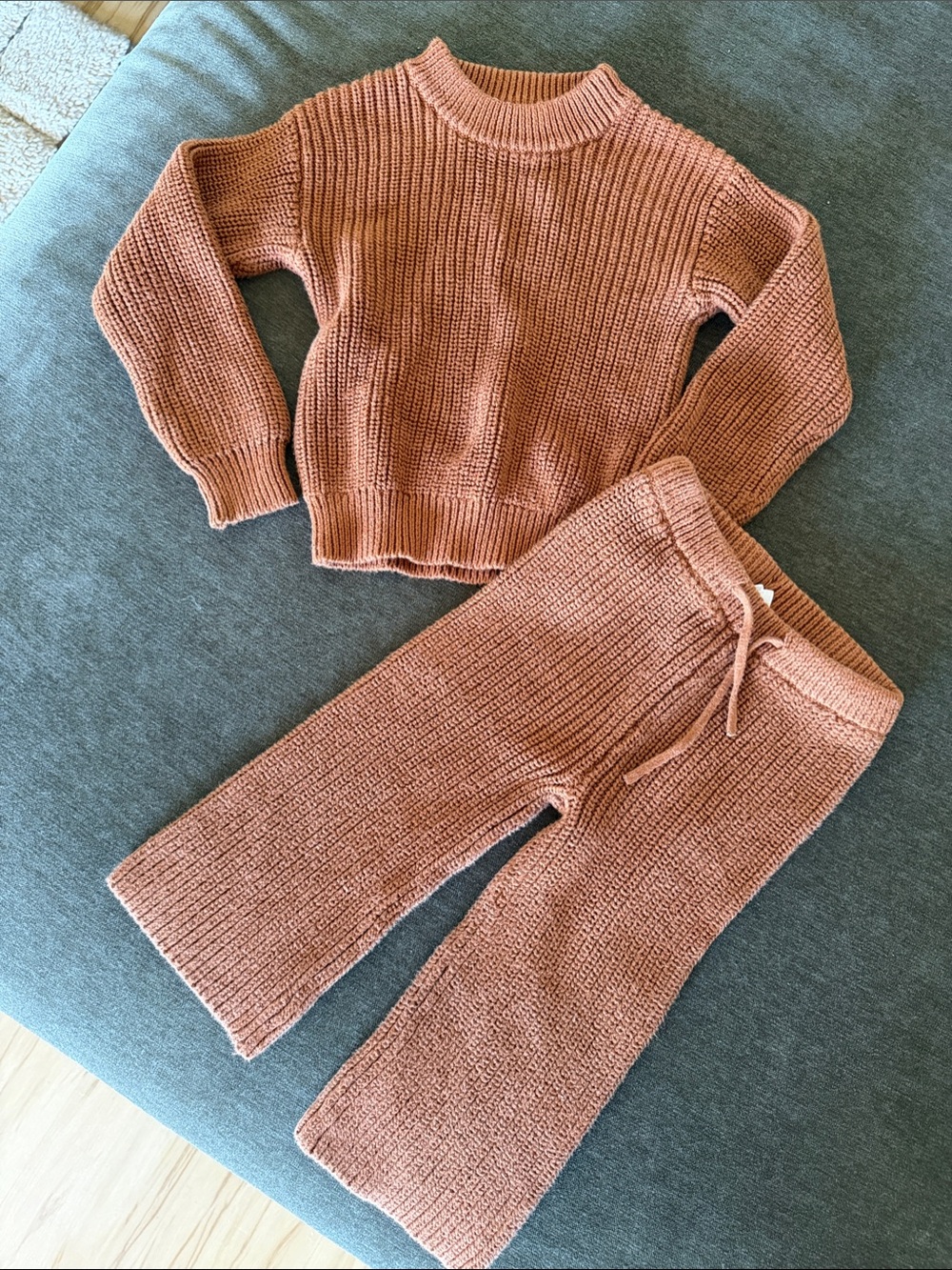 Jamie Kay Knit Joggers in Dusty Peach